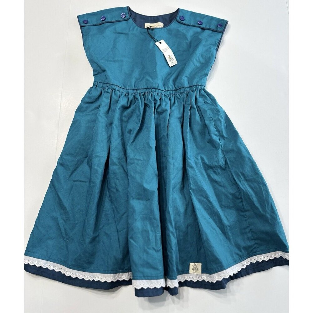 Bijou Sauvage Teal Blue Boutique Dress Size 8 NWT